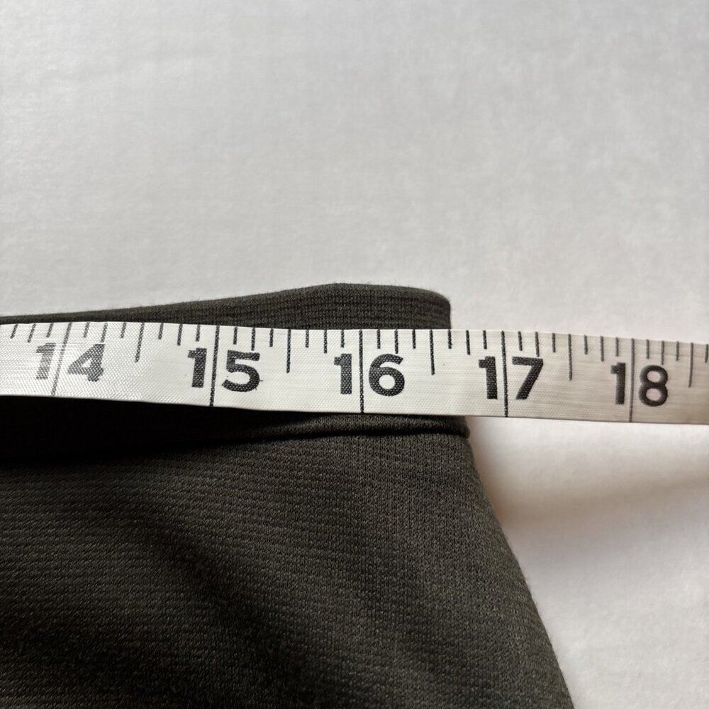 NY Collection Size 12 Lined. Zip Back Dark Olive Skirt - Picture 4 of 7